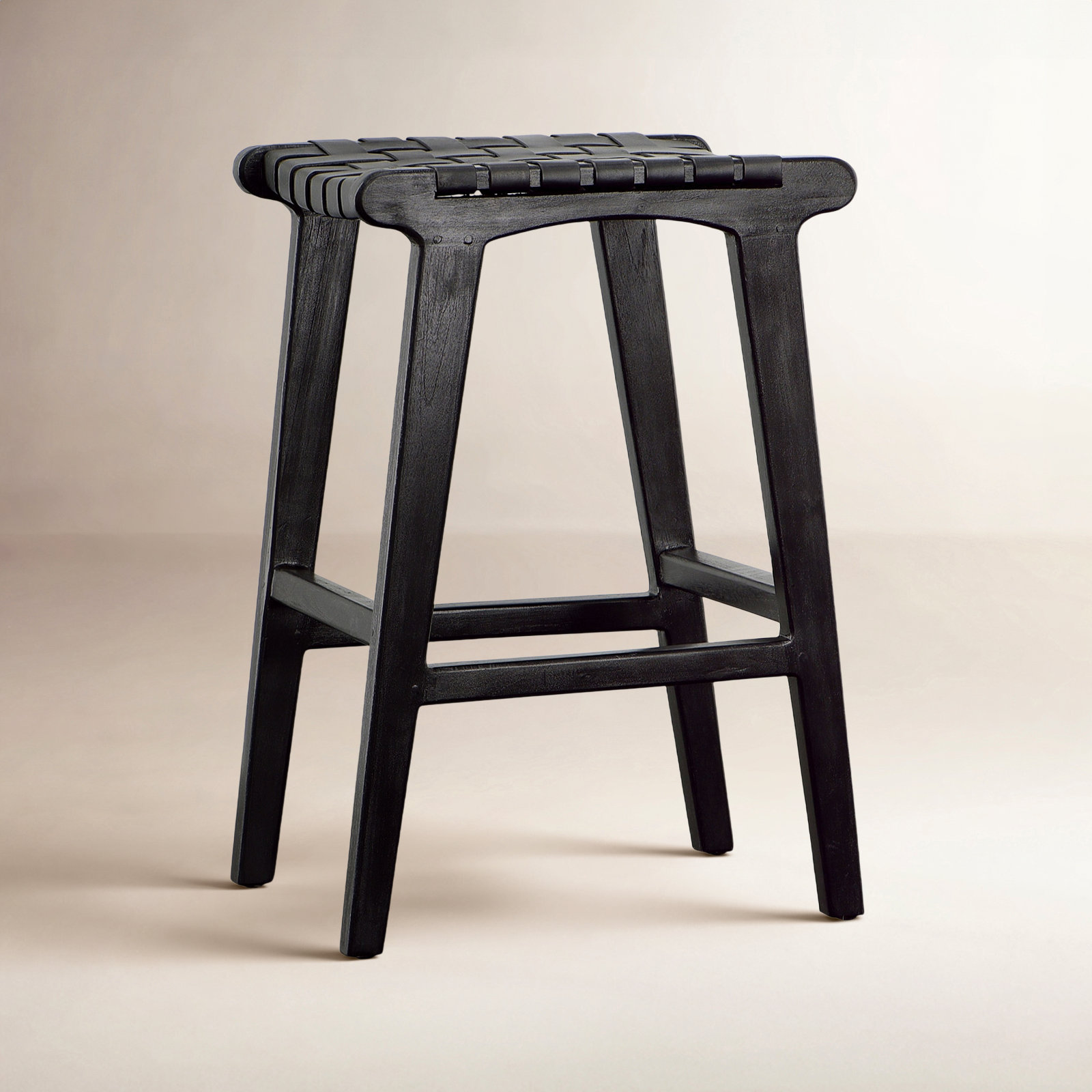 Nolhan 24 " Genuine Leather Bar Stool