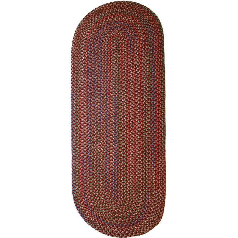 Deckerville Geometric Indoor / Outdoor Rug, Oval Runner 2' x 8'