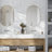 Elysian 10 x 10 Dolomite, Calacatta Marble Honed Warm White Mosaic Tile (3.54 Sq Ft/Case) - 5 Pack