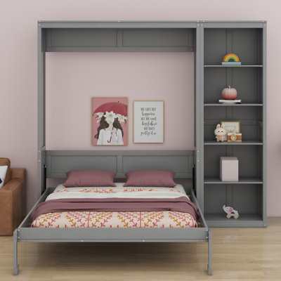 Lit escamotable mural avec tablettes Murphy