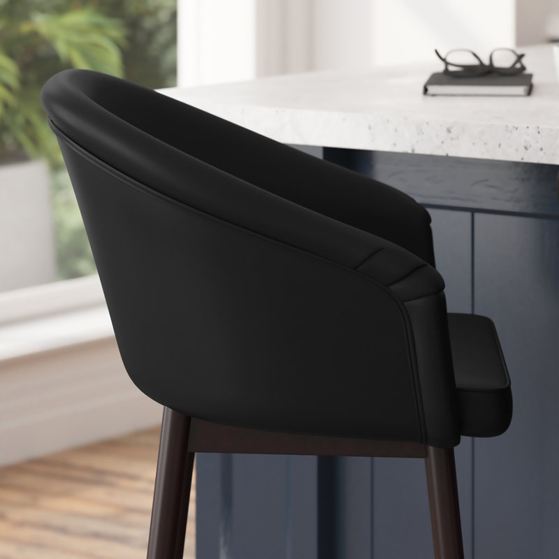 Tabouret de comptoir 26,25 po, Noir, Tabouret de comptoir (siège d'une hauteur de 26,2