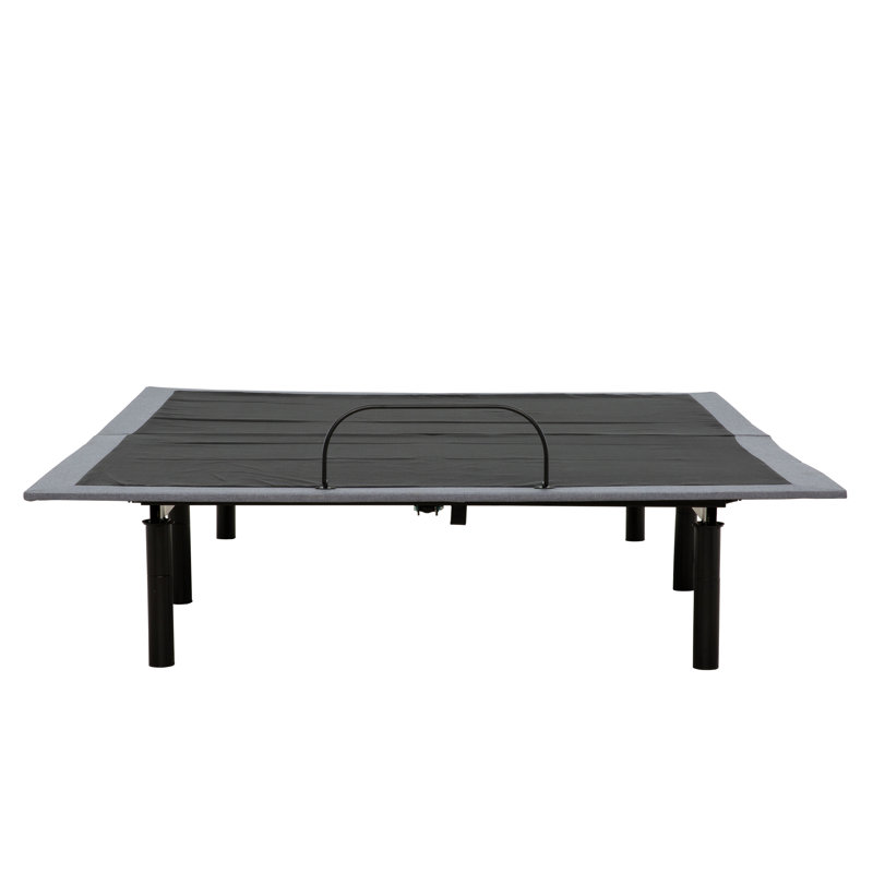  Structure de lit réglable Firebaugh avec télécommande câblée, relevage de la tête et des pieds, dégagement nul, Grand lit