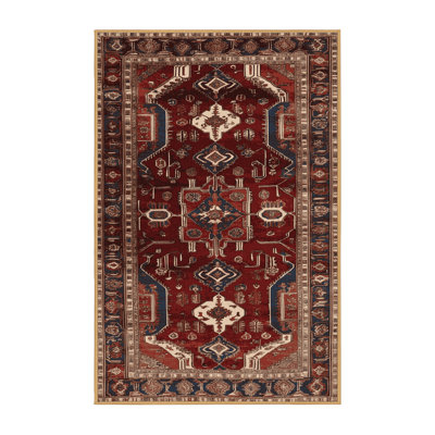 Machine Washable Persian Brown Area Rug