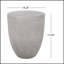 Table d'appoint d'extérieur en béton léger, élégante et polyvalente pour les espaces modernes, parfaite pour le patio ou l'intérieur-1694831265