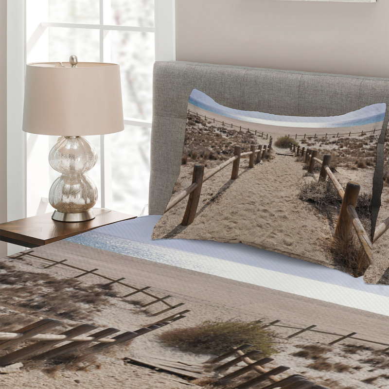 Island Rustic Coverlet, King Bedspread + 2 Shams