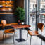 Café Dining Table, Metal Leg