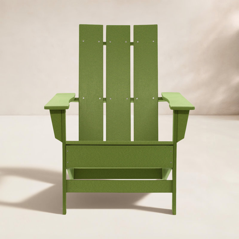 Chaise Adirondack en PEHD toutes saisons Ratcliff, Vert lime