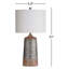 Lampe de table à bande texturée 31 po Ridling