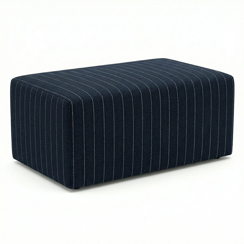 Pouf d'extérieur berlinois Lily Hive 18X30x13, Bleu très foncé