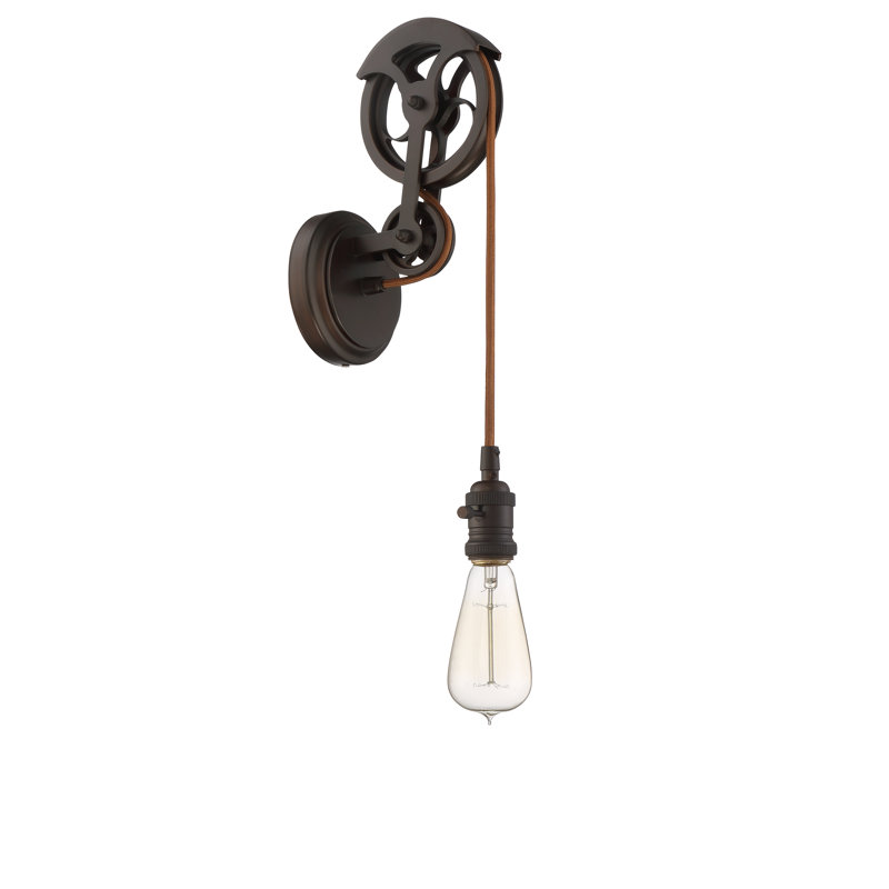 Design-A-Fixture Armed Sconce, Aged Bronze Brushed