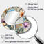 Motif botanique arc-en-ciel Fayas pastel - miroir décoratif asymétrique botanique, grand miroir mural de forme unique Boho, impression sur métal-107229945