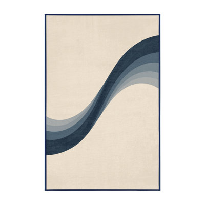 Tapis beige lavable à la machine à motif de symboles infinis Paizley
