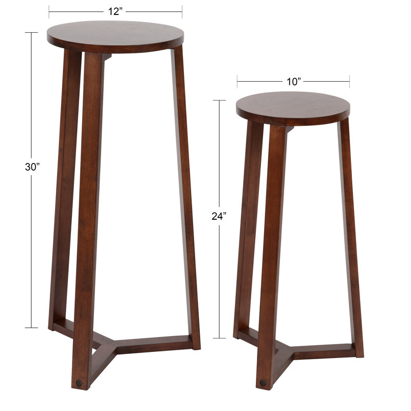 Zane Nesting Tables, Walnut Brown