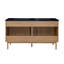 Meuble-lavabo autoportant de 60 po en chêne doré Classe avec dessus de lavabo double à 3 trous Class Classe-115356446-115356445