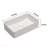 21"X14" White Ceramic Rectangular Bathroom Sink