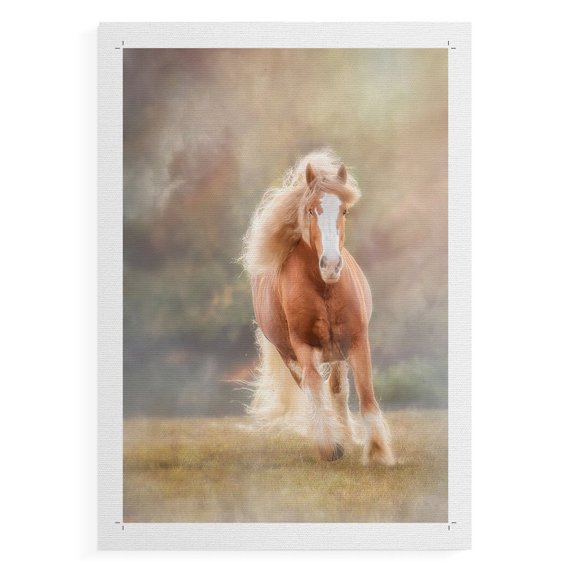 Horse Motion VII - Impression sur toile seulement - NON-CADRE, H 18 po x l 12 po