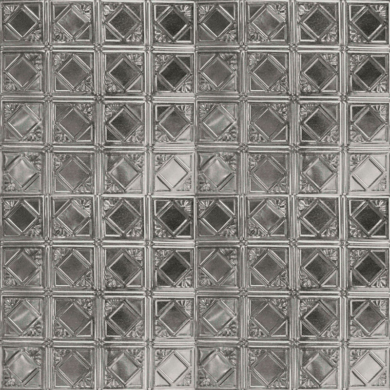 Panneaux muraux et tuiles cloutées American Tin Ceilings, Acier Inoxydable