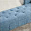 Banc de rangement en chenille 64,6 "avec design capitonné, accoudoirs et traversins-133331851-133331854