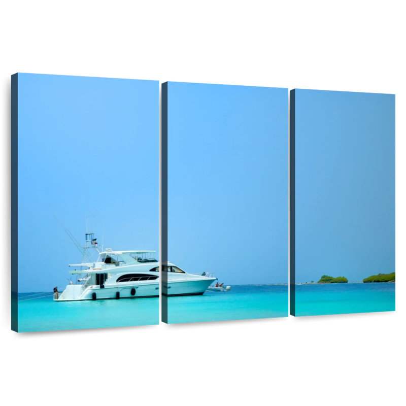 Mehar Los Juanes Morrocoy Yacht, H 48 po x l 74 po