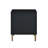 Myles Black, Silver & Gold Finish Nightstand