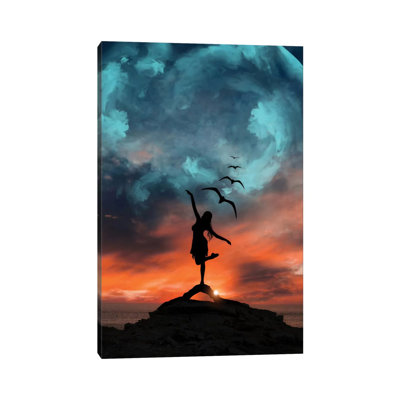 Free Girl 1 Piece Wall Art on Canvas