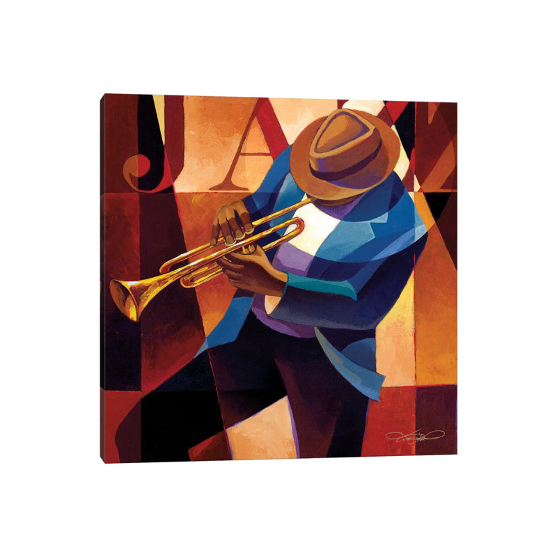 Swing by Keith Mallett - Print on Canvas, 93.98 cm H x 93.98 cm W x 3.175 cm D, Wrapped Canvas
