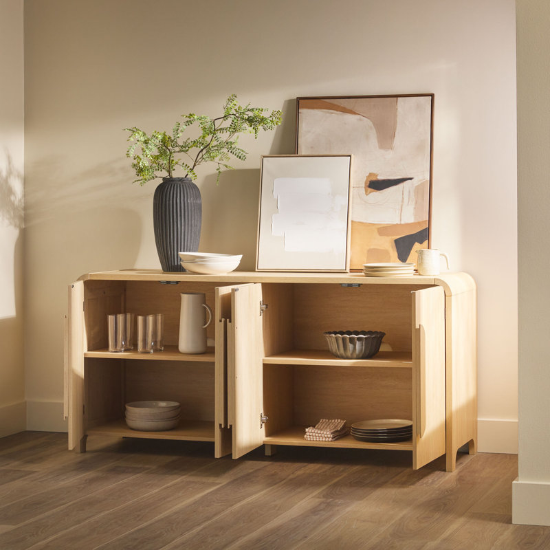 Chauntell Modern 64" Sideboard - Rounded Edges