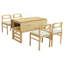 Ensemble de table de salle à manger 5 pièces 47,2 po Modern