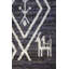 Tapis marocain nouvel âge 3 pi 6 po x 25 pi 8 po marocain en gris / acier / ivoire