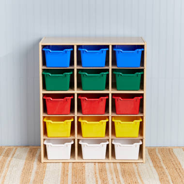 Lego 3-Piece Toy Organizer Cubes, Blue/Yellow/Red