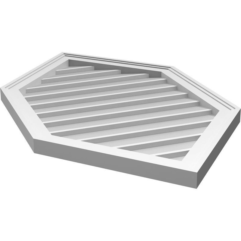 Ventilé vertical à pignon vertical 13/12 po, H 40 po x l 22 po x P 1,5 po