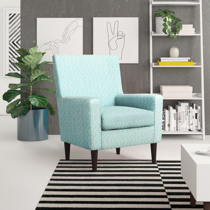 Donham Upholstered Accent Chair, Teal - Light Aqua