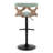Betuel Swivel Upholstered Adjustable Height Counter Stool with Metal Frame-93570903