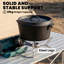 Outsunny 2670W Foldable Camping Stove Piezo Ignition Safety Shut-Off Green