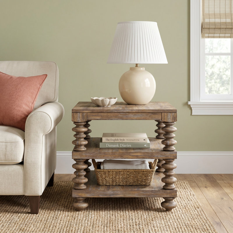 Cadwall Solid Wood Top End Table