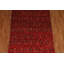 Tapis rouge / beige en laine noué à la main de conception unique 5 pi 1 po x 7 pi 9 po New Age