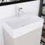 Meuble-lavabo autoportant à rayures 20 po avec lavabo en céramique-114234812