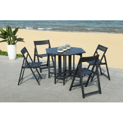 Lagarde Hexagon 4-Person 40.9'' Long Dining Set