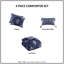 Ensemble d'édredon 4 pièces avec coussin décoratif Marfa-99007534