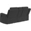 Suède doux - gris anthracite foncé, coussins de dossier et leviers manuels pour une assise confortable, revêtement en similicuir inclinable, accoudoirs larges, rangement central