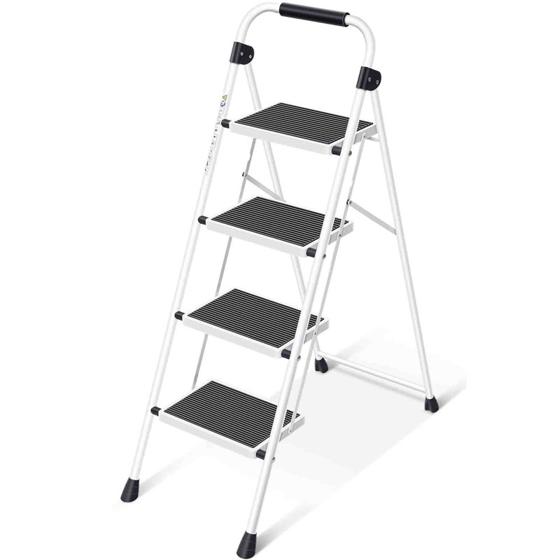 Rubber Step Ladder, White