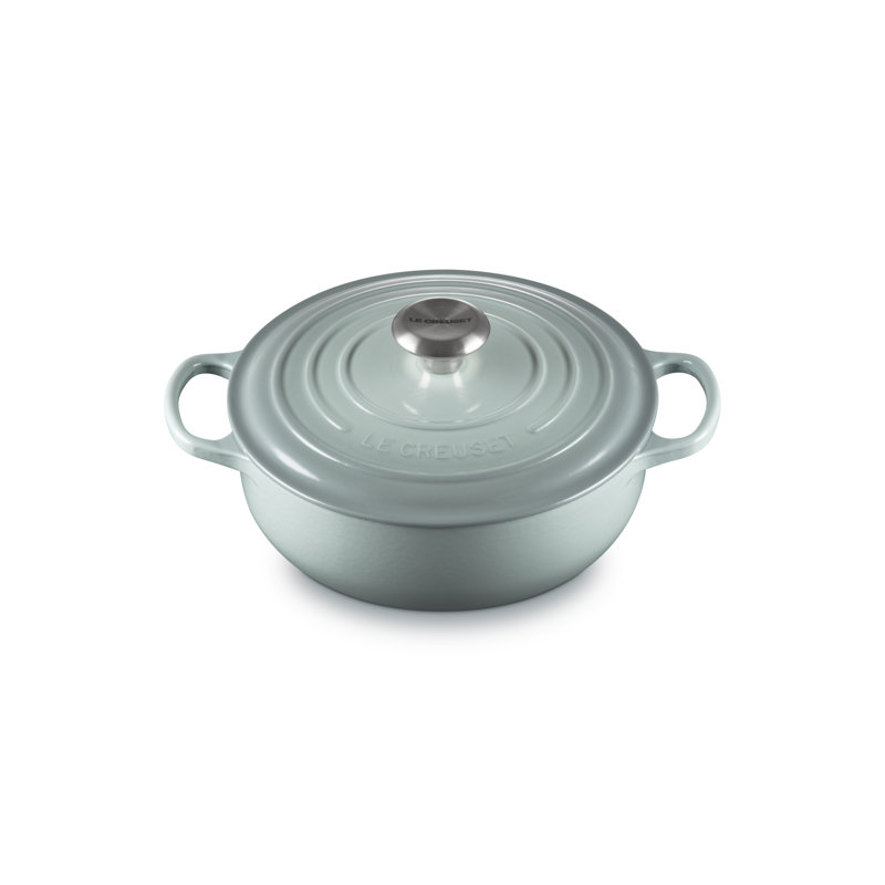 Le Creuset Enameled Cast Iron Signature Round Sauteuse, 3.5Qt., Rhone, Green