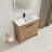 Tibold 35.99'' Single Bathroom Vanity with Ceramic Top