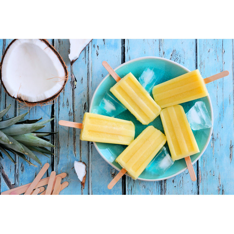 Popsicles - Wrapped Canvas Print, 30cm H x 46cm W x 3.8cm D