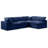 Hulene Velvet L-Shaped Sectional Reversible-87141397