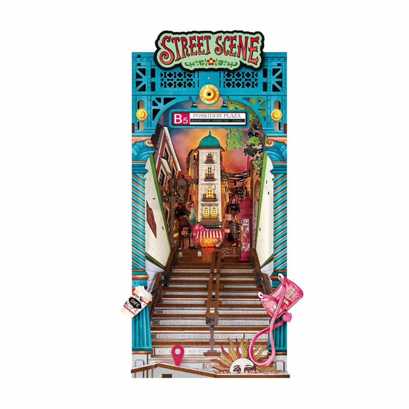 Ensemble de coin-livre 3D bricolage: Scène de rue, 196 pièces