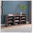 Wooden Shoe Storage Bench, Nine Storage Shelves, Entryway Organizer, Dark Taupe