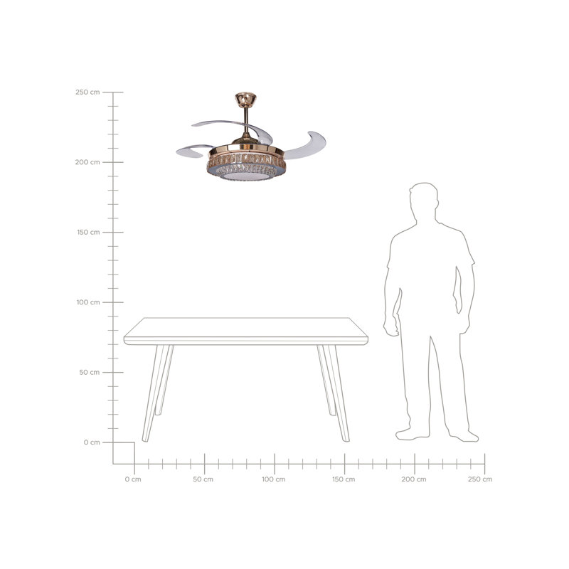 Logansport 50cm Ceiling Fan with LED Lights