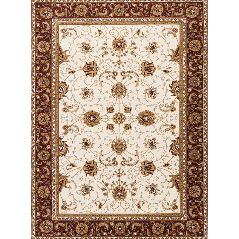 Tapis de couloir de luxe, 2 pi 7 po X 9 po 10 po, fait à la machine, style victorien classique avec motifs, velours 100% polypropylène, envers en jute, teinture et animal de compagnie, idéal pour les endroits très passants