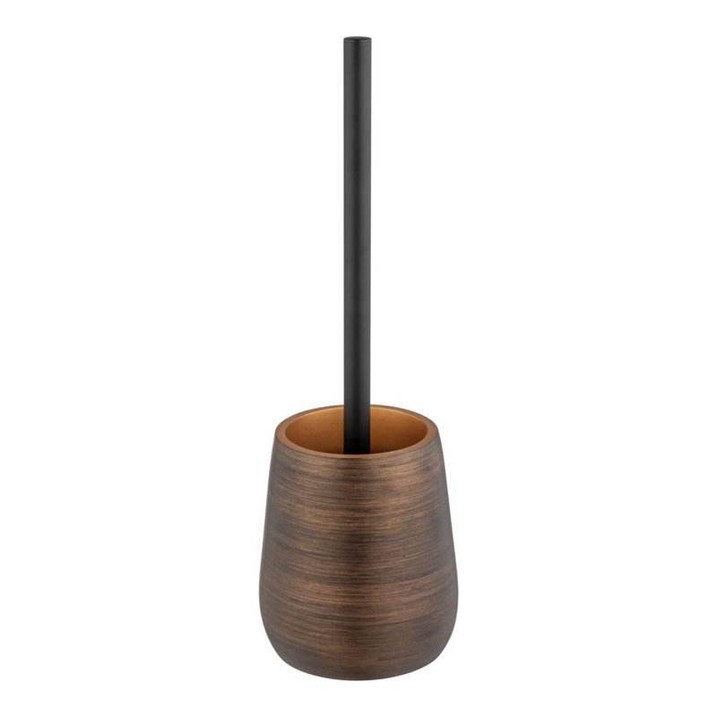 Toilet Brushe And Holders Set,Practical,Polyresin,Bronze